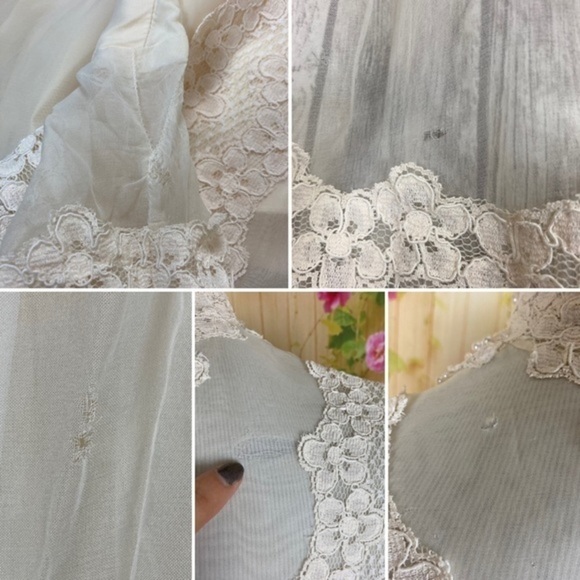 VINTAGE Lace Wedding Dress and Veil - Picture 11 of 11